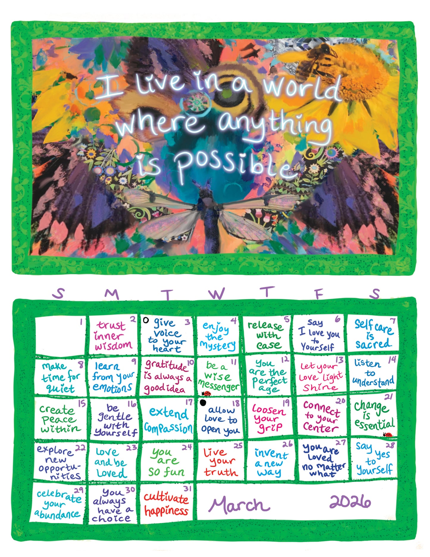 2026 I Stand For Love Calendar Multi-Packs WITH Envelopes