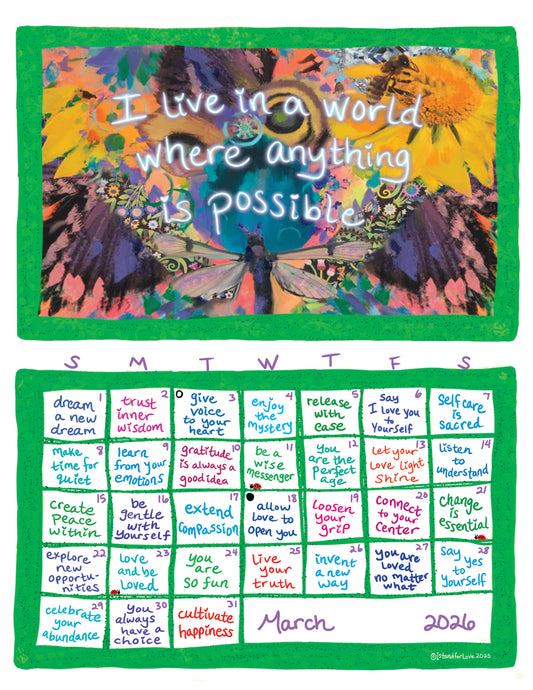 2026 I Stand For Love Calendar