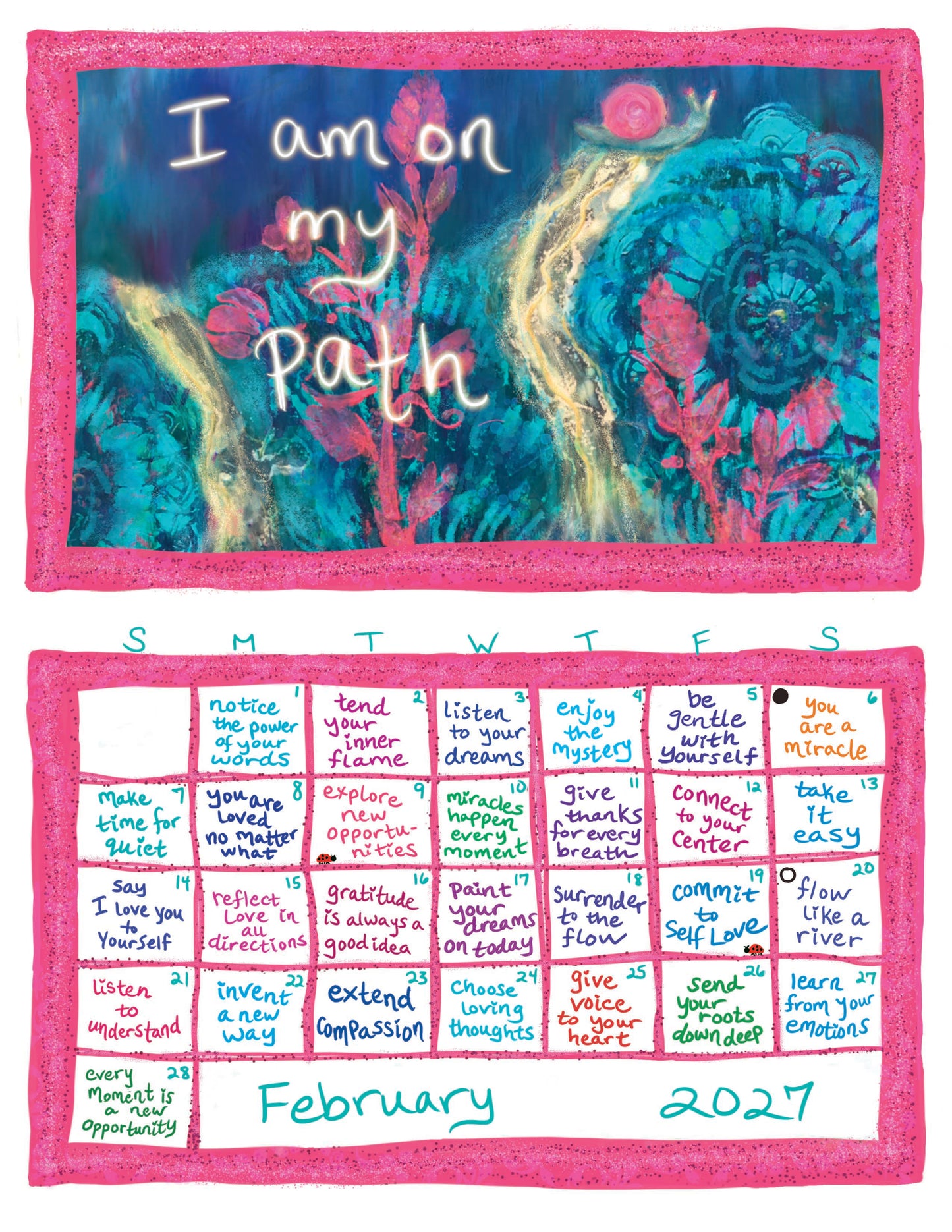 Pre-sale: 2027 I Stand For Love Calendar Multi-Packs WITHOUT Envelopes