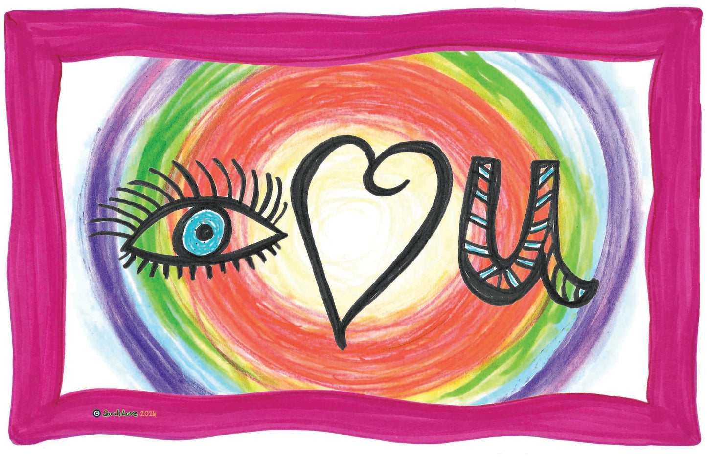 Postcard: Eye Heart U