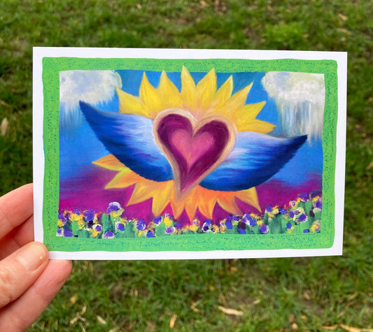 Postcard: Soaring Heart