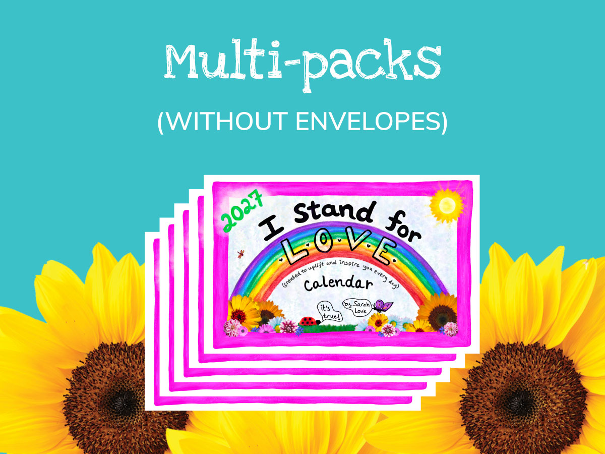 2027 I Stand For Love Calendar Multi-Packs WITHOUT Envelopes