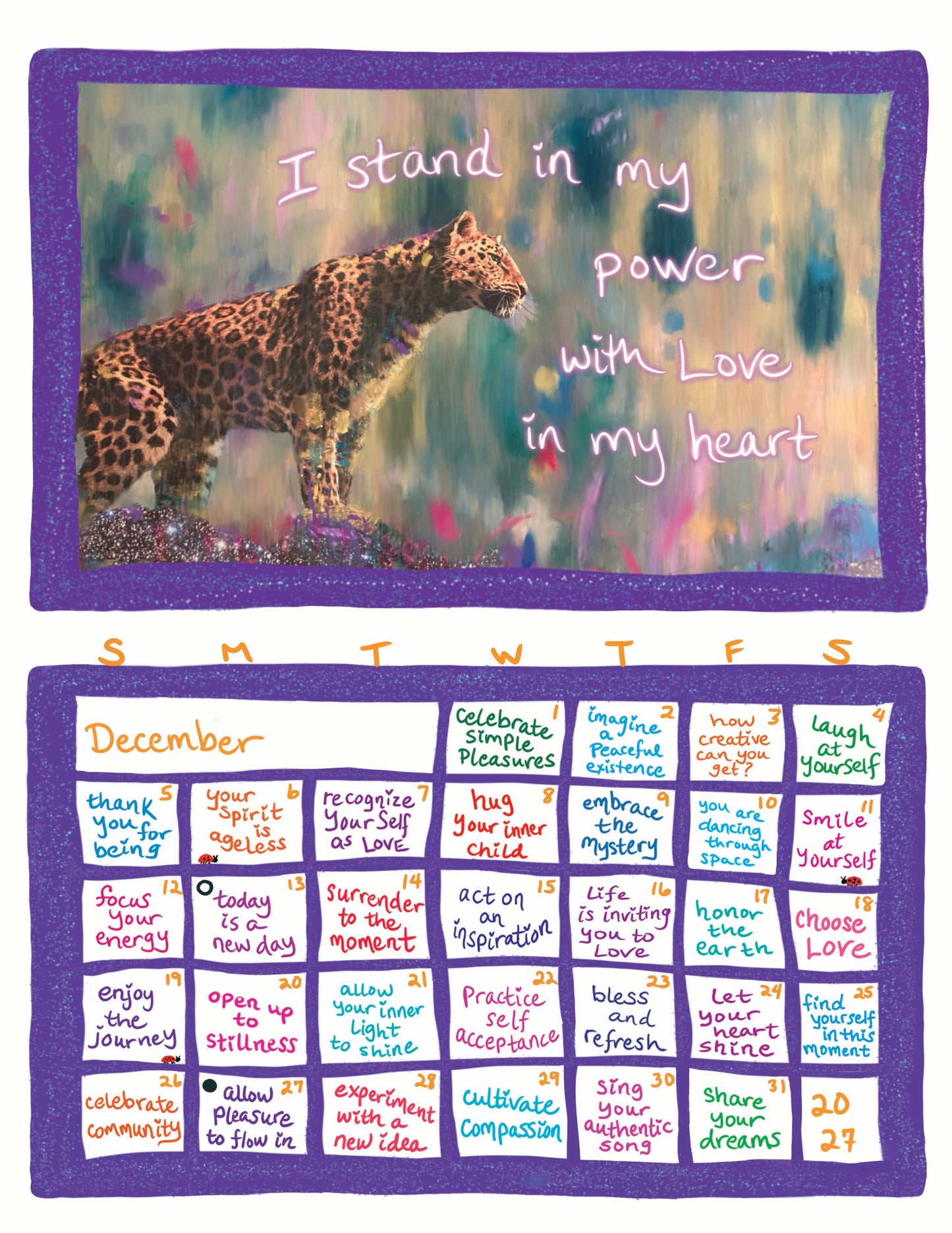 Pre-sale: 2027 I Stand For Love Calendar Multi-Packs WITH Envelopes