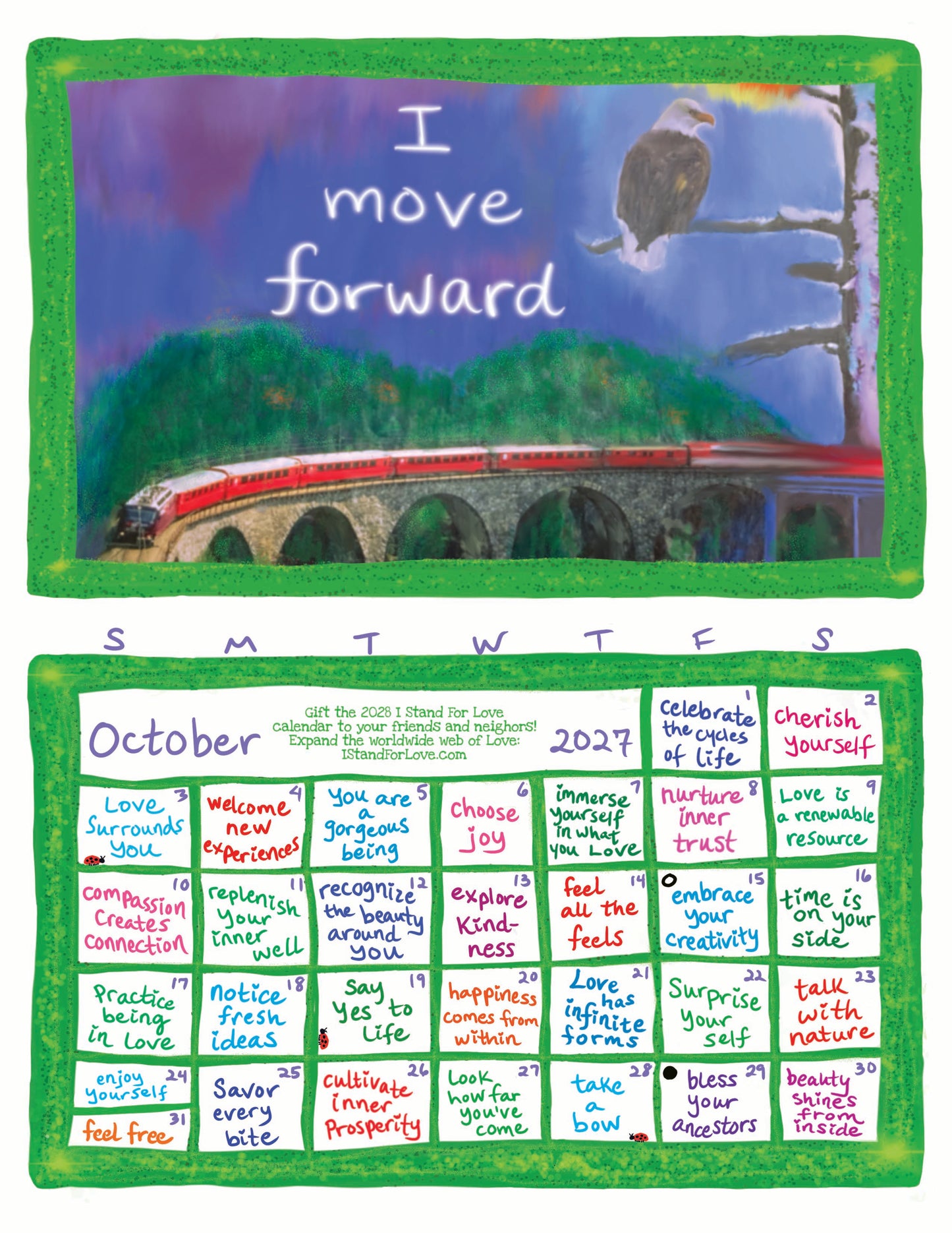 Pre-sale: 2027 I Stand For Love Calendar Multi-Packs WITH Envelopes