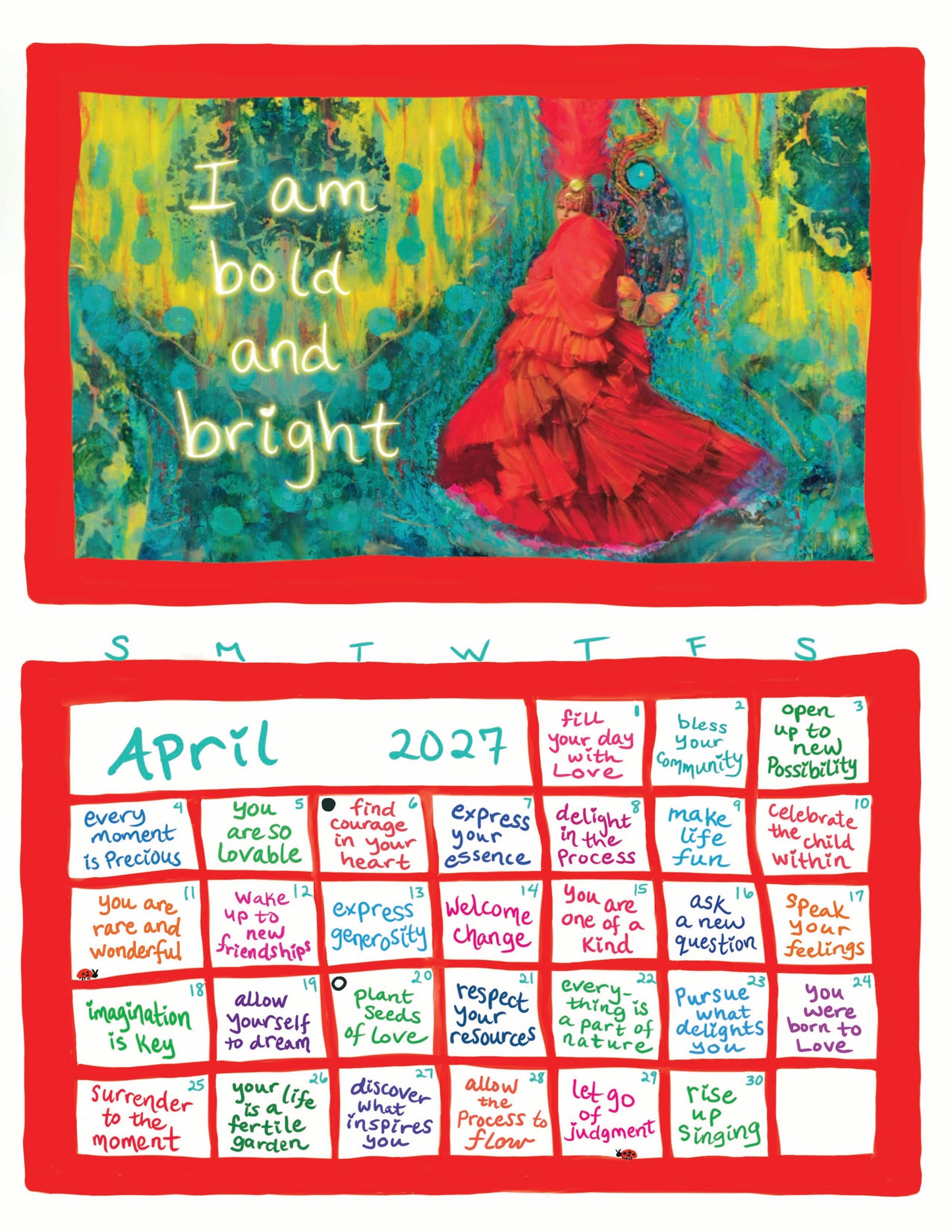 Pre-sale: 2027 I Stand For Love Calendar Multi-Packs WITH Envelopes