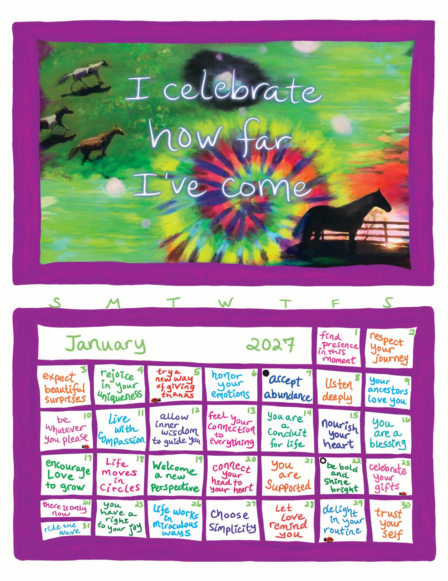 Pre-sale: 2027 I Stand For Love Calendar Multi-Packs WITH Envelopes