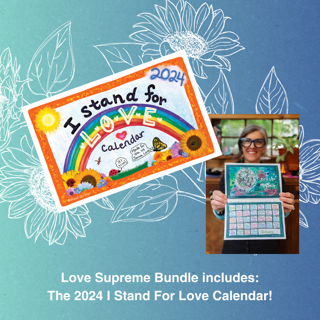 Bundle: “Love Supreme” (The Mystics Oracle Deck + Every.Day.Love Book + 2024 I Stand for Love Calendar)